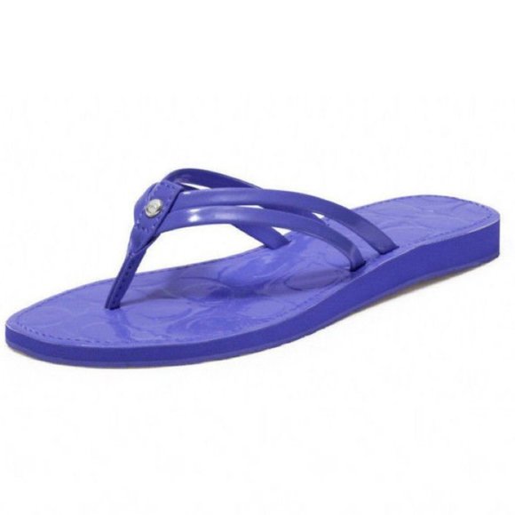 Coach Juney Periwinkle Blue Patent Flip Flop - Size 7M - Picture 8 of 8